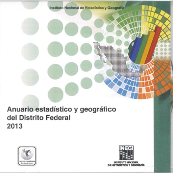 Portada de Anuario estadístico y geográfico del Distrito Federal 2013