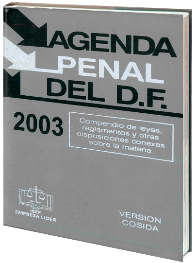 Portada de Agenda penal del DF 2003