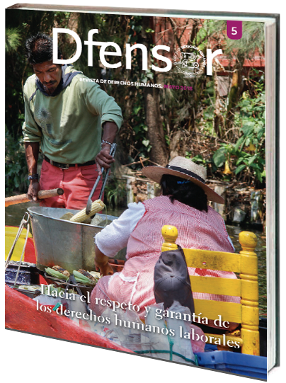 Portada de Dfensor. Revista de derechos humanos mayo 2018