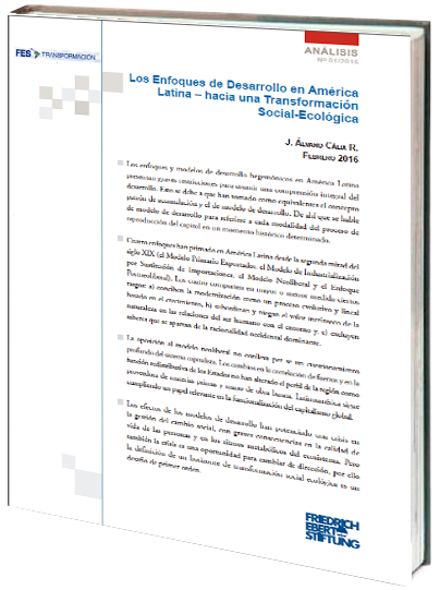 Portada de Los Enfoques de Desarrollo en América Latina – hacia una Transformación Social-Ecológica