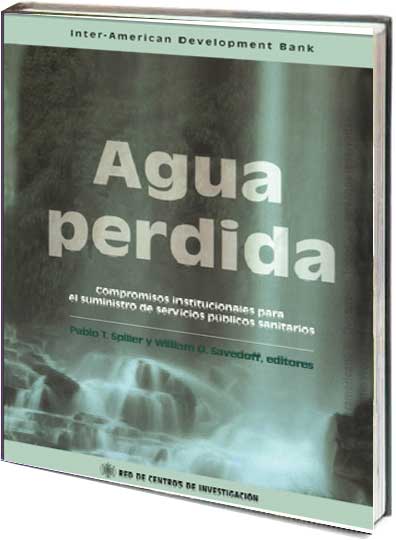 Portada de Agua perdida: Compromisos institucionales para el suministro de servicios públicos sanitarios