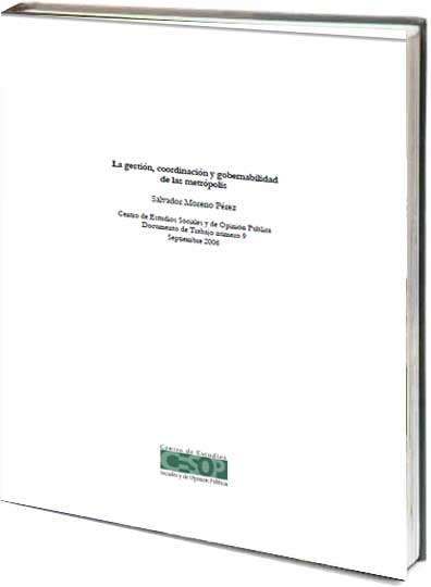 Portada de La gestión, coordinación y gobernabilidad de las metrópolis