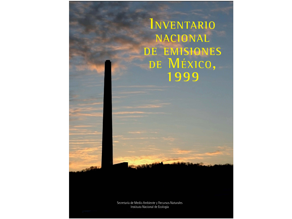 Portada de Inventario nacional de emisiones de México 1999