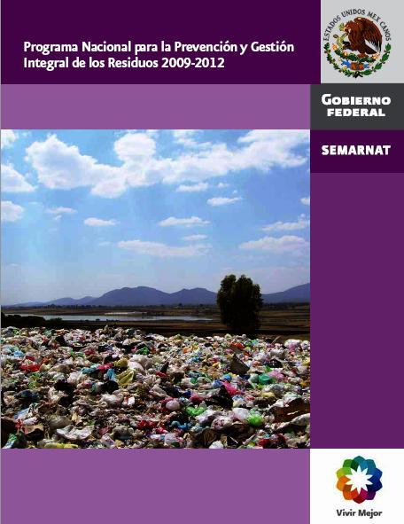 Portada de Programa nacional para la prevención y gestión integral de los residuos 2008-2012