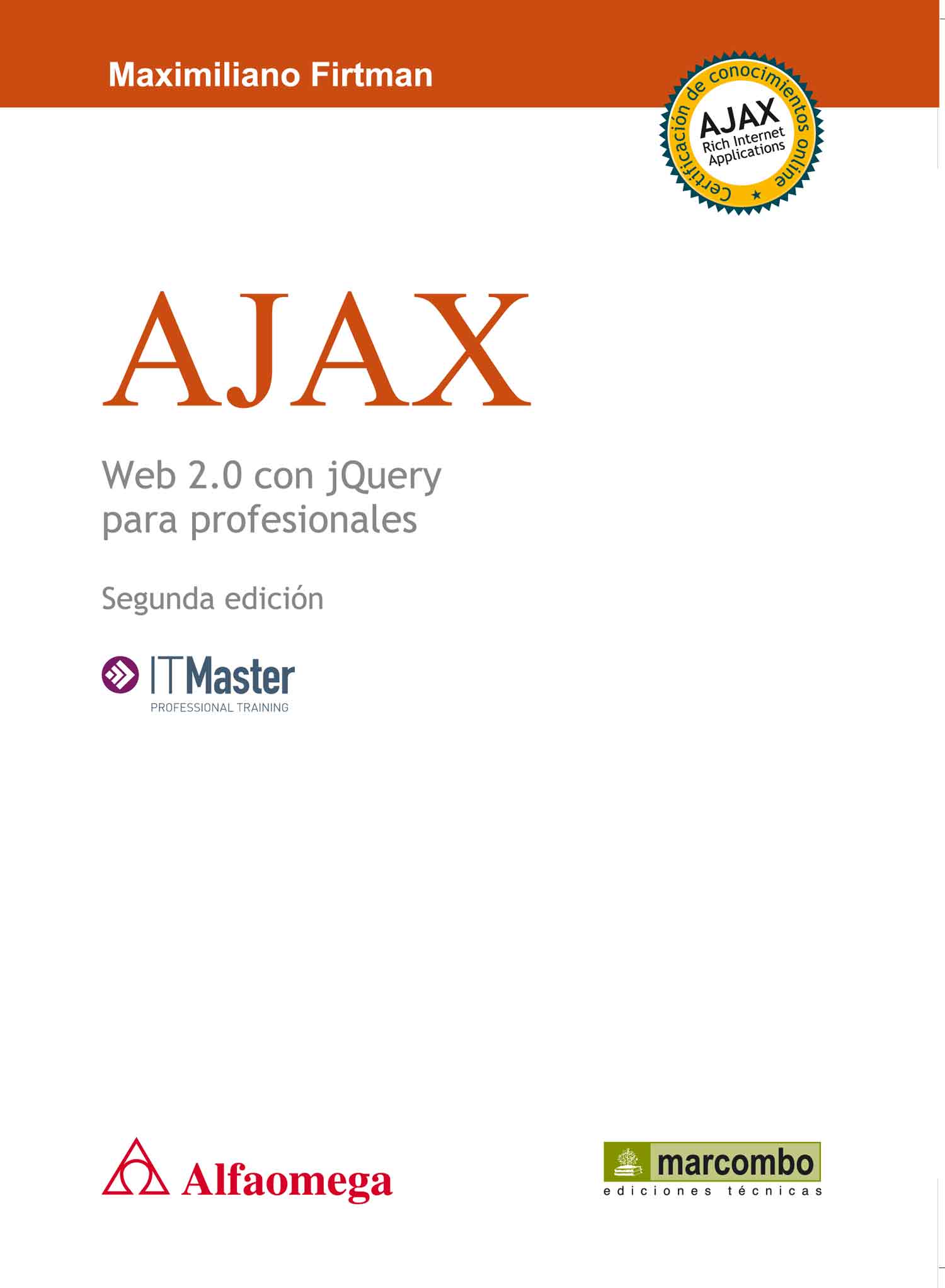 Portada de Ajax web 2.0 con jquery para profesionales 