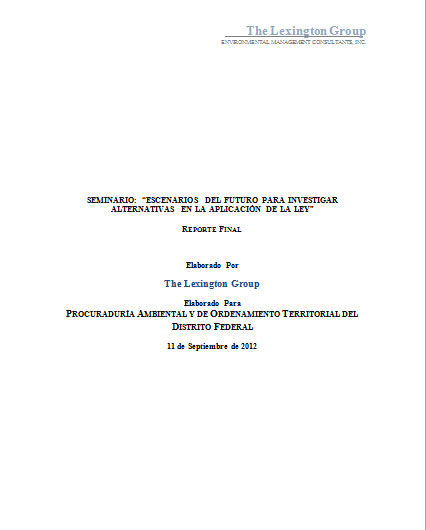 Portada de Seminario: Escenarios del futuro para investigar alternativas en la aplicación de la ley 