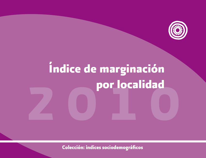 Portada de Índice de marginación por localidad 2010