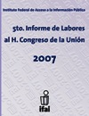 Portada de Quinto informe de labores al H. Congreso de la Unión 2007