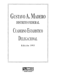 Portada de Cuaderno estadístico delegacional Gustavo A. Madero 